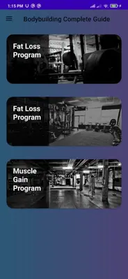 Bodybuilding Complete Guide android App screenshot 2